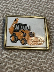 Vintage 1983 Front End Loader Bucket Machine NAP Inc.Solid Brass F09 Belt Buckle