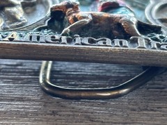 Vintage Hunting Waterfowl Duck Deer 1986 Belt Buckle Great American Buckle Co
