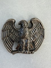 AVON Vintage 80s Pewter-Tone American Bald Eagle Belt Buckle Patriotic America