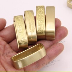 Wholesale Belt Spacer solid brass belt keeper, Replacement belt Loop 1.5&Prime; 40mm