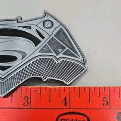 Batman Vs. Superman Logo 2016 Promo Belt Buckle 4.5&Prime; DC Comics Cosplay Comicon