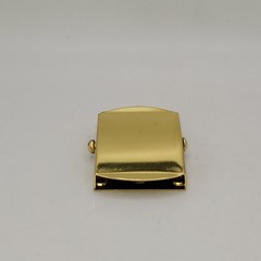 Belt Buckle Military Style Brass Gold color Made in Taiwan Autogrip slide style