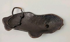 Vintage 1970s Brass Corvette Car Belt Buckle 5 1/2&Prime; Wide