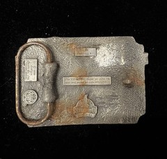 Vintage pewter Korean war Veteran belt buckles from the 1990s RARE