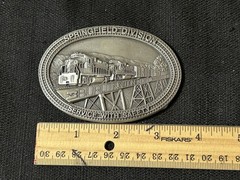 Vtg 1988 Burlington Northern Springfield Division Safety Award Limited Ed Pewter
