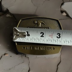 Vintage Belt Buckle Handyman Club Of America Life Member Hammer (7)