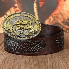 Scorpion Zinc Alloy Western Rodeo Gold Tone Design Fashion Cowboy Belt Buckle