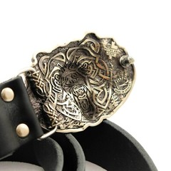 German silver Belt buckle Grizzly Bear, Animal belt buckle, Brown bear buckle