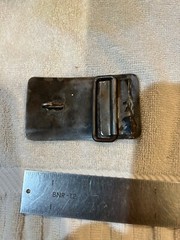 Vintage Modern Modernist Abstract Belt Buckle Brutalist
