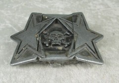 Skull Stars Belt Buckle Lighter Holder Bottle Opener Heavymetalbuckles