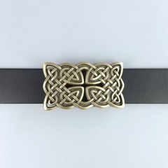 Antique Bronze Plated Celtic Cross Knot Belt Buckle Boucle de Ceinture
