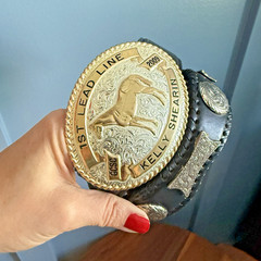 1st Lead Line Western Belt Buckle Concho Belt 2009 GCSC Kelly Shearin