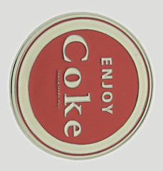 Coke Bottle Belt Buckle Red & White Metal Vintage Cosplay Halloween Costume Rare