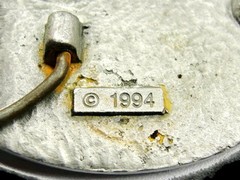 1994 Belt Buckle 1880 Train Engine Railroad Locomotive Made in USA Vintage