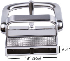 1.5&Prime; (38Mm) Belt Buckle Replacement Buckle Reversible Classic Business Buckle