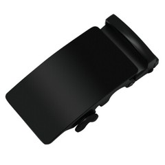 Fashion Men Classic Black Metal Automatic Buckle Ratchet Belt Buckle 3.5cm Width