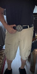 Star Command OOAK Futuristic Belt Buckle Assemblage Art Darren McNeese