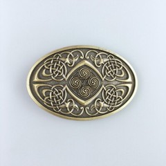 Vintage Bronze Plated Celtic Legend Phoenix Oval Belt Buckle Boucle de ceinture