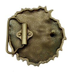 Lion Belt Buckle Western Cowboy Native American Motorcyclist (HLN-04-G)