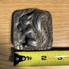 Vintage Squirrel Belt Buckle Men&rsquo;s Pewter Tone Animal Nature Theme 1.5&Prime; Belt