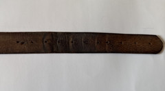 Vintage Masonic Shriner Belt & Buckle – Sword & Crescent Design – Leather Belt