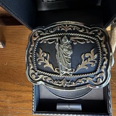 Western Style Saint Jude Buckle Hebilla Vaquero San Judas
