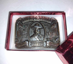 Jack Daniels Tennessee Whiskey Old Time Hand Made C-190 Belt Buckle 1989