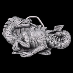 Dragon Fantasy Fire Breathing Medieval Creature Monster Belt Buckle