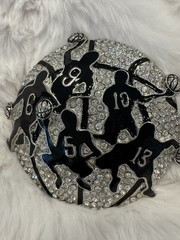 New Belt Buckle Studded Basketball Hoops New