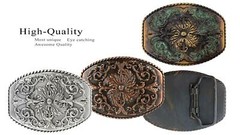 Western Antique Floral Engraved Ornate Belt Buckle Fits 1-1/2&Prime; Belt
