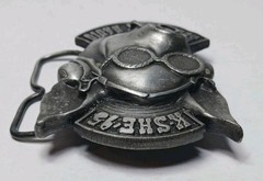 RARE 1976 KSHE-95 ST. LOUIS REAL ROCK RADIO Original Belt Buckle « SWEETMEAT »