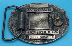 You’ve Been Farming Long? USA Reiman Publications Solid Pewter Belt Buckle /2500