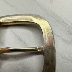 Silver Gold Tone Rounded Belt Buckle Simple Basic – 1.79&Prime; x 2.20&Prime;
