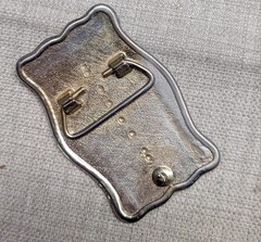 vintage BURLINGTON NORTHERN belt buckle RAILROAD pacific great railway WESTERN