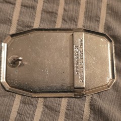 HooK-Fast Western Rectangular Belt Buckle Silver/Red Truck F I B 1.5in