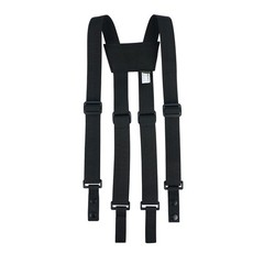 KUNN Tactical Suspenders Police Duty Belt Harness for Men,1.5 Black, Black