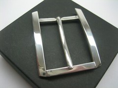 Sterling silver 925 buckle w/Genuine Lizard-1.1/2&Prime; belt MADE IN U.S.A.
