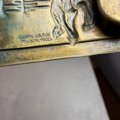 Vintage Justin Belt Co. Rodeo Cowboy Bucking Horse Belt Buckle Fort Worth, Texas