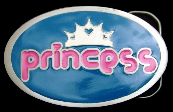 RG24115 *NOS* 2002 GREAT AMERICAN **PRINCESS** PEWTER BELT BUCKLE