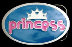 RG24115 *NOS* 2002 GREAT AMERICAN **PRINCESS** PEWTER BELT BUCKLE