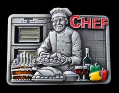 Belt Buckle Gourmet Chef Profession Hotel Restaurant Kitchen Culinary Chefs Buck