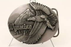 1990 Siskiyou Belt Buckle Co Wyoming Buckle Never Used