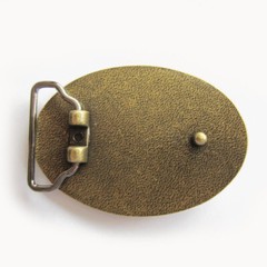 Flower Star Western Bronze Plated Metal Fashion Belt Buckle