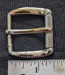 VTG GENUINE COLE HAAN MENs BELT BUCKLE ROLLER METAL SOLID BRASS SILVER CHROME