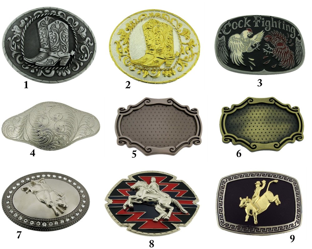 Floral Aztec Design Belt Buckle Men Metal Cowboy Texas Usa Rodeo Western Fashion