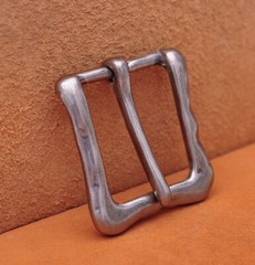 Biker Heavy Duty Solid Antique Prong Single Pin Buckle For 35MM Veg Leather Belt