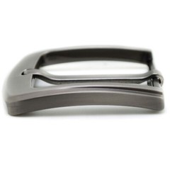 Stainless Steel Pin Buckle for Men Leather Belt Replacement Snap On 40mm Chrome