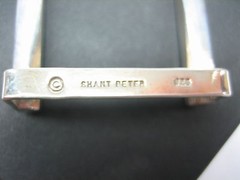 STERLING SILVER 925 SOLID SUZY BUCKLE.WITH GENUINE LIZARD 1.5&Prime; BELT MADE IN USA