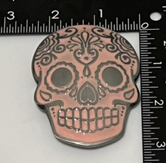 Pink Skull Belt Buckle Katrina Dia De Muertos Day of the dead Cartoon Cool