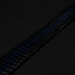 Genuine Leather Python Snakeskin Print Western Belt with Removable Buckle – Blue